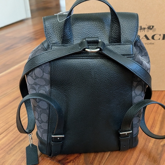 Coach Dempsey Drawstring Backpack in Signature Jaquard + Gift Box Nwt ❤️ - Picture 3 of 9